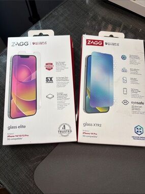ZAGG Glass Elite & Glass XTR2 Screen Protectors - BUNDLE